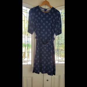 ALTUZARRA NWT blue flower Dress size size French 40 us 8